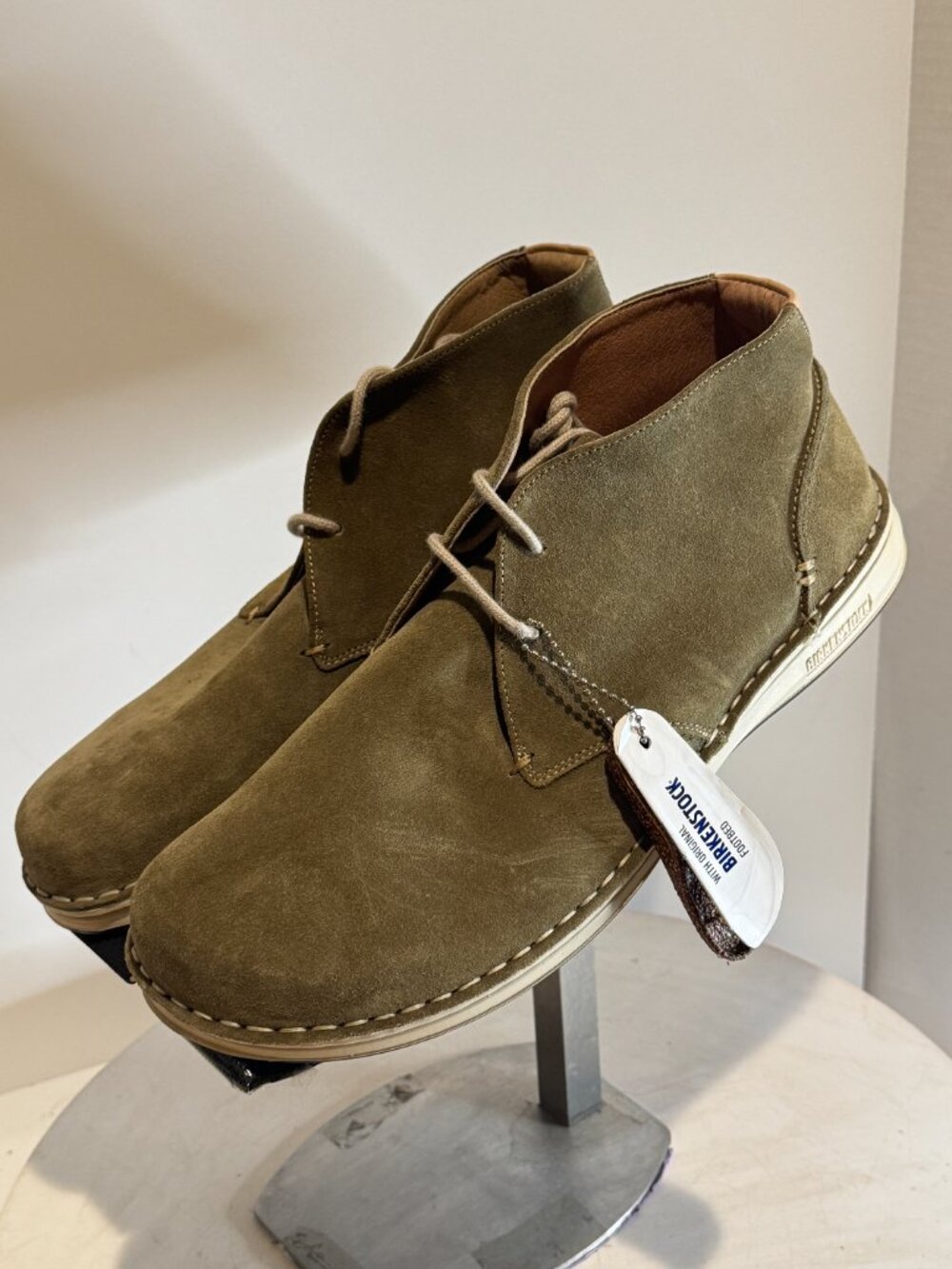 Birkenstock Troys Chukka Khaki Suede Men's Boots US size 10.5-11 NEW